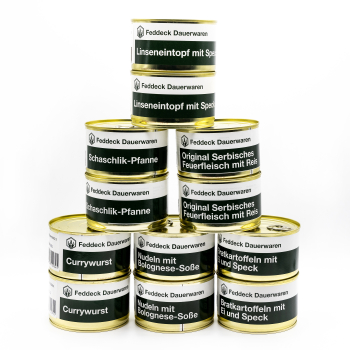 12 x 400 g Canned ready meal mix